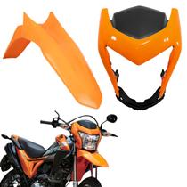Kit carenagem dianteiro capa farol completo + paralama nxr bros 160 laranja 2015-2021 Kit carenagem dianteiro capa farol completo + paralama nxr bros 160 laranja 2015-2021