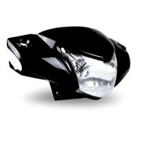 Kit Carenagem do Farol Preto + Farol Bloco Optico Biz 125 2011 a 2017/ Biz 100 2012 a 2016/ Biz 110