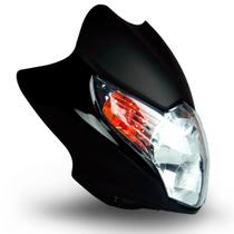 Kit Carenagem Farol Completa Plástico Frente Moto Honda Titan 150 2009 2010 - Foco