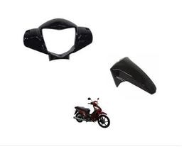 Kit Carenagem Farol E Paralama Shineray Jet 50 E Jet 125 - Preto