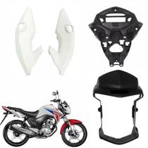 Kit Carenagem Frontal Cg Titan Modelo 150 2014 2015 Máscara Par de Bananinha Aranha do Painel