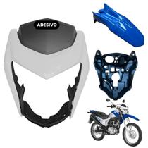 Kit Carenagem Frontal Nxr Bros 160 modelo 2016 Até 2021 Máscara do Farol Bananinha Aranha Paralama Dianteiro