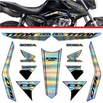 Kit Carenagem Holográfico Honda CG Titan 160 anos 2023 2024 cromo