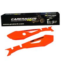 Kit Carenagem Lateral Cromo Forte Moto Honda Pop 100 2007 a 2009 Substituição Alta Resistência