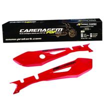 Kit Carenagem Lateral Cromo Forte Moto Honda Pop 100 2007 a 2009 Substituição Alta Resistência