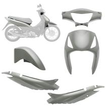 Kit Carenagem Moto Honda Biz 125 KS ES 2006 2007 2008 2009 2010 4 Peças Pro Tork Substituição Alta Resistência