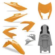 Kit Carenagem Moto Honda NXR 150 Bros 2009 2010 2011 6 Peças Pro Tork Substituição Alta Resistência