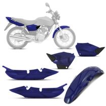 Kit Carenagem Moto Honda Titan 2000 2001 2002 2003 2004 3 Peças Pro Tork Substituição Alta Resistência