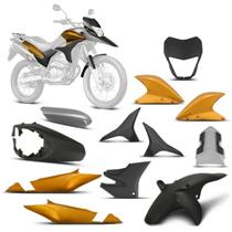 Kit Carenagem Moto Honda XRE 300 2010 2011 2012 9 Peças Pro Tork Substituição Alta Resistência Kit Carenagem Moto Honda XRE 300 2010 2011 2012 9 Peças Pro Tork Substituição Alta Resistência