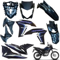 Kit carenagem nxr bros 160 2022 / 2024 completo novo / asa do tanque tampa lateral frente frontal paralama rabeta traseira Kit carenagem nxr bros 160 2022 / 2024 completo novo / asa do tanque tampa lateral frente frontal paralama rabeta traseira