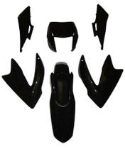 Kit Carenagem Nxr Bros150 2009 2010 2011 Bros125 2013 Preto 6 Peças