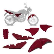 Kit Carenagem Paralama/Rabeta/Tampas Roupa Moto Titan 150/Job 2004 2005 2006 2007 2008 Pro Tork