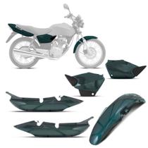 Kit Carenagem Paralamas + Tampa + Rabeta Titan 125 2000 à 2004 Roupa De Moto Modelo Original Pro Tork