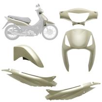 Kit Carenagem Peças Plásticas Conjunto Pro Tork Moto Honda Biz 125 2006 a 2010