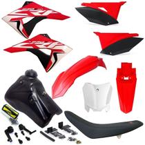 Kit Carenagem Plástico Crf 230 Tanque 7 Litros C/ Torneira Number Plate