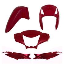 Kit carenagem pro tork biz 125 2007/2008 vermelho guarau