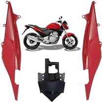 Kit Carenagem Rabeta Traseira Completa Vermelho Maceio Honda Cb300r 2009 2010 2011 2012 Kit Carenagem Rabeta Traseira Completa Vermelho Maceio Honda Cb300r 2009 2010 2011 2012