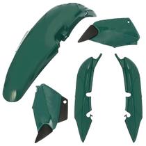 Kit Carenagem Titan 125 2000 a 2001 Pro Tork 002-5008 Verde Marajó Metálico 5 Peças