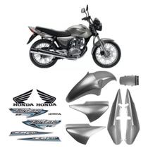 Kit Carenagem Titan 150 2006 á 2007 Prata Force Metálico Adesivado