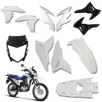 Kit carenagem traseiro dianteiro honda nxr bros 160 branco 2022-2024