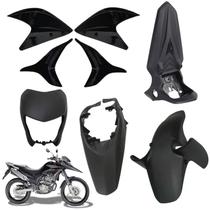 Kit Carenagem Traseiro Lateral Dianteiro Honda Xre 300 Preto Brilho 2010 2011