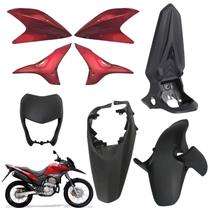 Kit Carenagem Traseiro Lateral Dianteiro Honda Xre 300 Vermelho Candy Bromeria 2012