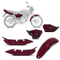 Kit Carenagens Pintadas Paralama Rabeta Tampas Titan 125 Ano