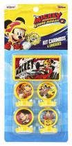 Kit Carimbo 4 Pecas Com Estojo Mickey Etitoys Kit Carimbo 4 Pecas Com Estojo Mickey Etitoys