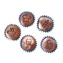 Kit Carimbo Bebidas Para doces e brigadeiros 5 peças