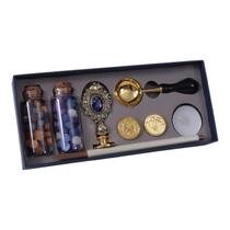 Kit Carimbo de Cera Estilo Europeu Vintage para Envelopes