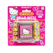Kit Carimbo Hello Kitty com 8un + Almofada 4 Cores Leo&Leo