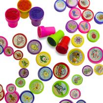 Kit Carimbo Infantil Educativo Auto-Entintado Interativo Pedagógico Perzonalizado Frutas e Veículos Carros Menina Menino