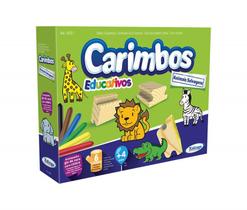 Kit Carimbo Infantil Educativo Pedagógico Animais Selvagens - Xalingo