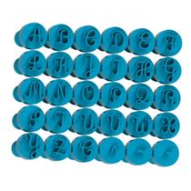 Kit Carimbo Marcador Brigadeiros ALFABETO Molde Festa Confeitaria Aniversario Brigadeiro