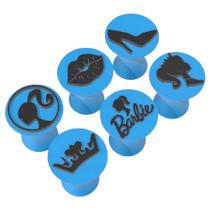 Kit Carimbo Marcador Brigadeiros BARBIE Molde Festa Confeitaria Aniversario Brigadeiri