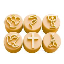 Kit Carimbo Marcador Brigadeiros Batizado Batismo Molde Festa Confeitaria Aniversario Brigadeiro