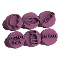 Kit Carimbo Marcador Brigadeiros BOTOX SKINCARE Molde Festa Confeitaria Aniversario Brigadeiro