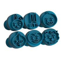 Kit Carimbo Marcador Brigadeiros BTS Molde Festa Confeitaria Aniversario Brigadeiro