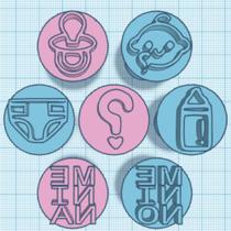 Kit Carimbo Marcador Brigadeiros CHA REVELAÇÃO NENEM BEBE Molde Festa Confeitaria Aniversario Brigadeiri Kit Carimbo Marcador Brigadeiros CHA REVELAÇÃO NENEM BEBE Molde Festa Confeitaria Aniversario Brigadeiri