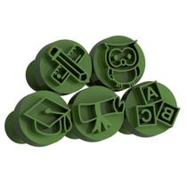 Kit Carimbo Marcador Brigadeiros ESCOLA ABC Molde Festa Confeitaria Aniversario Brigadeiro