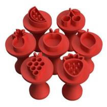 Kit Carimbo Marcador Brigadeiros FRUTAS Molde Festa Confeitaria Aniversario Brigadeiri