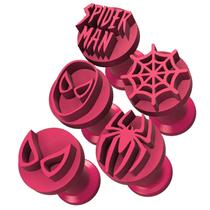 Kit Carimbo Marcador Brigadeiros HOMEM ARANHA SPIDER MAN Molde Festa Confeitaria Aniversario Brigadeiro