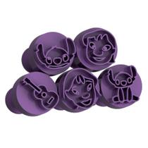 Kit Carimbo Marcador Brigadeiros LILO E STICH Molde Festa Confeitaria Aniversario Brigadeirinho Carimbinhos Doc
