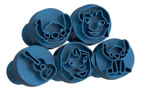 Kit Carimbo Marcador Brigadeiros LILO E STITCH Molde Festa Confeitaria Aniversario Brigadeiro