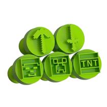 Kit Carimbo Marcador Brigadeiros MINECRAFT Molde Festa Confeitaria Aniversario Brigadeiro