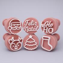 Kit Carimbo Marcador Brigadeiros NATAL PAPAI NOEL FELIZ NATAL Molde Festa Confeitaria Aniversario Brigadeiro