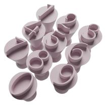 Kit Carimbo Marcador Brigadeiros NUMERAIS NUMEROS Molde Festa Confeitaria Aniversario Brigadeiro