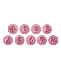 Kit Carimbo Marcador Brigadeiros NUMERAL NUMEROS Molde Festa Confeitaria Aniversario Brigadeiro