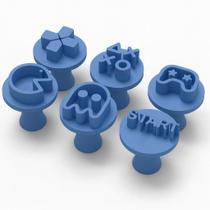 Kit Carimbo Marcador Brigadeiros PACMAN VIDEO GAME Molde Festa Confeitaria Aniversario Brigadeiros