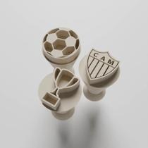 Kit Carimbo Marcador Brigadeiros TIME DE FUTEBOL ATLETICO MINEIRO GALO DOIDOMolde Festa Confeitaria Aniversario Brigadei